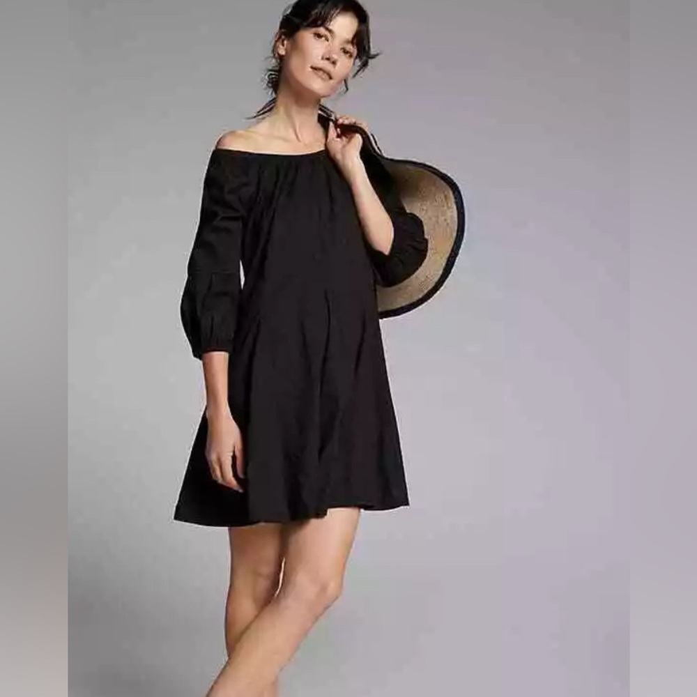 Black Mollie tunic dress from Anthropologie Daily Practice line (XS) NWT